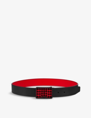 christian louboutin spike belt