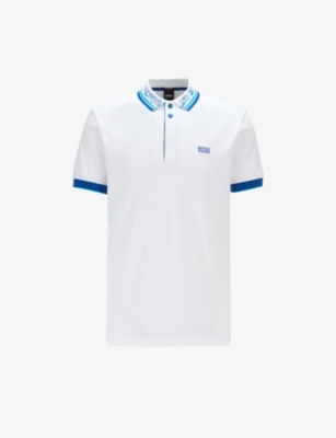 slim fit cotton polo shirt