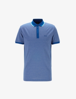 slim fit cotton polo shirt