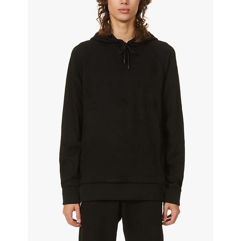 Fendi Logo-embroidered Knitted Hoody