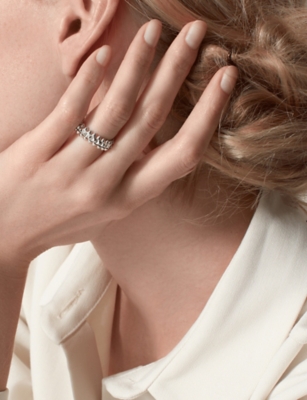 CARTIER: Clash de Cartier small rhodium-plated 18ct white-gold ring