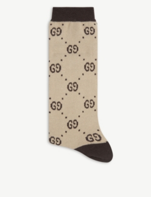 GG pattern socks 6-12 years Selfridges & Co Girls Clothing Underwear Socks 