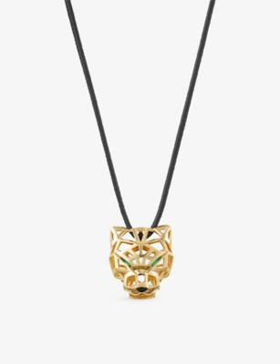 CARTIER: Panthère de Cartier 18ct yellow-gold, garnet and onyx necklace