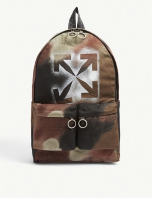 off white camo backpack