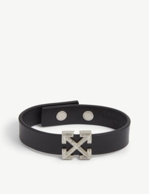 OFF-WHITE C/O VIRGIL ABLOH - Arrow-embellished leather bracelet ...