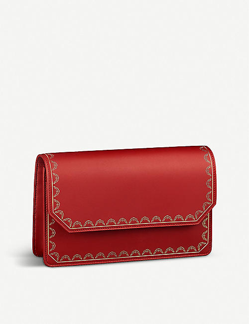 CARTIER: Guirlande de Cartier leather wallet-on-chain