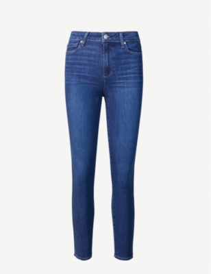Paige Hoxton Mid-rise Skinny Jeans In Mai+tai