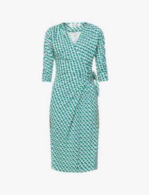 diane von furstenberg knit wrap dress