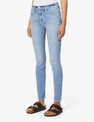 frame mid rise skinny jeans