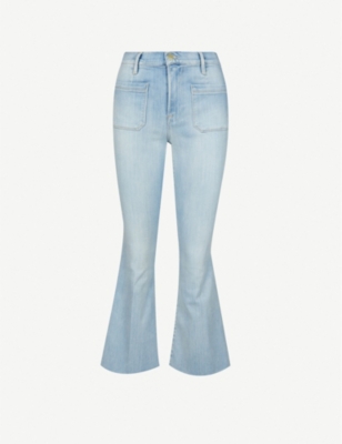 frame mid rise jeans