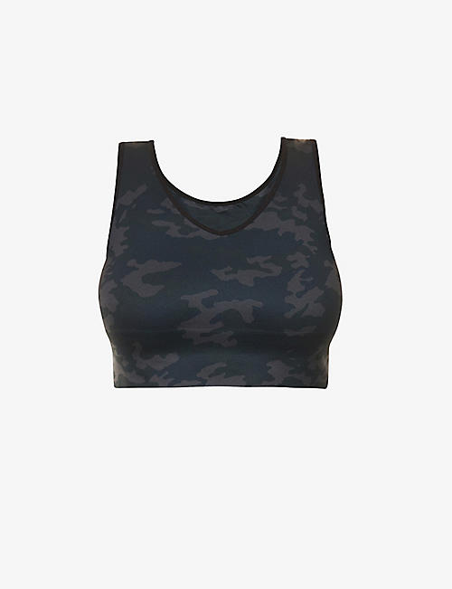 SPANX ACTIVE: Look At Me Now cropped stretch-woven top