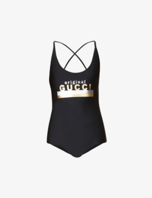 gucci swimsuit black