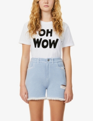 BELLA FREUD Oh Wow organic cotton jersey T shirt Selfridges