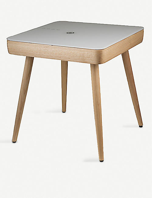 THE TECH BAR: KOBLE Carl Smart wooden and glass side table
