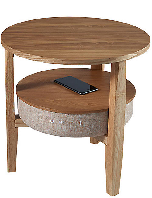 THE TECH BAR: Justwise Kobe Smart oak side table