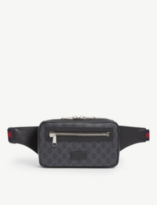 gucci supreme belt bag selfridges