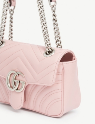 gucci gg marmont mini leather shoulder bag