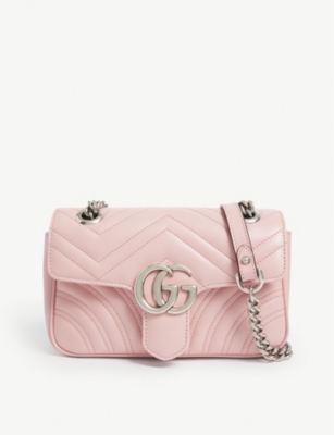 gucci gg marmont mini leather shoulder bag