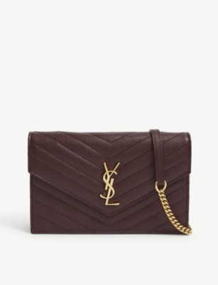 saint laurent monogram quilted shoulder bag