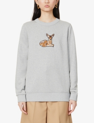 burberry deer sweater