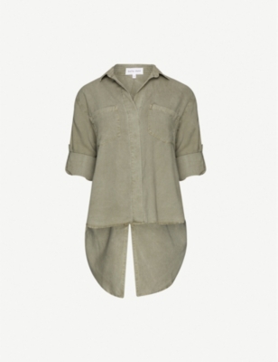 BELLA DAHL Split back woven shirt Selfridges