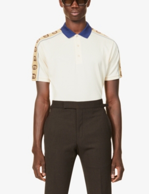 GUCCI - GG embroidered stretch-cotton 