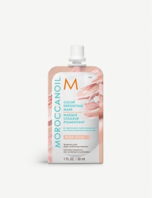 MOROCCANOIL: Rose Gold colour depositing hair mask 30ml