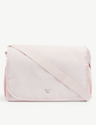 pink armani changing bag