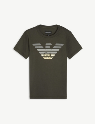 khaki armani t shirt