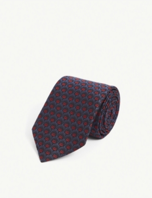 GUCCI - Logo-jacquard silk tie | Selfridges.com