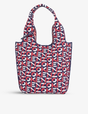 KENZO Logo print recycled polyester tote bag Selfridges