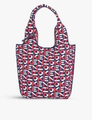 KENZO Logo print recycled polyester tote bag Selfridges