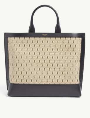 Ysl monogram canvas bag sale