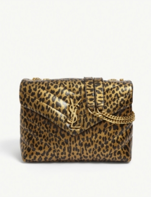 leopard print cross over bag