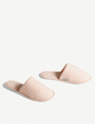 waffle cotton slippers