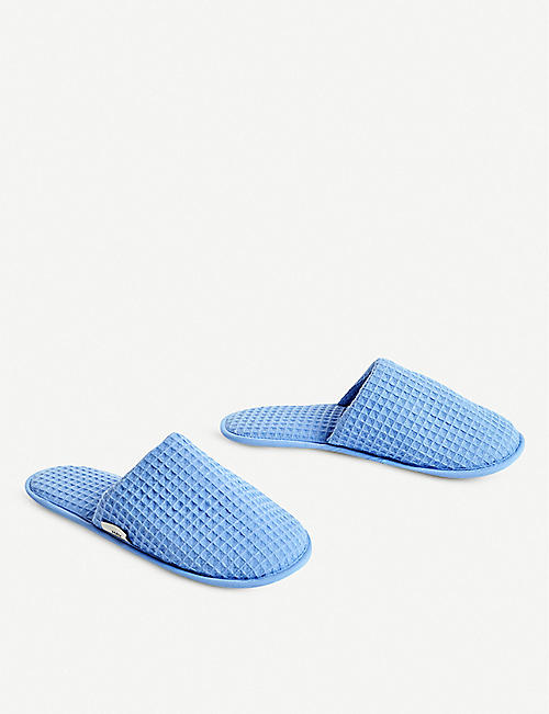 HAY: Waffle cotton-blend slippers