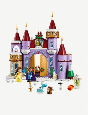 lego disney belle's castle winter celebration