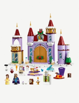 lego disney belle's castle winter celebration