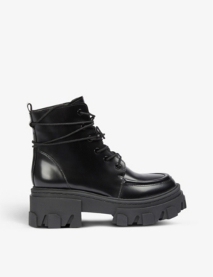 THE KOOPLES - Platform leather ankle boots