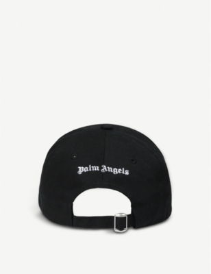 palm angels black logo cap