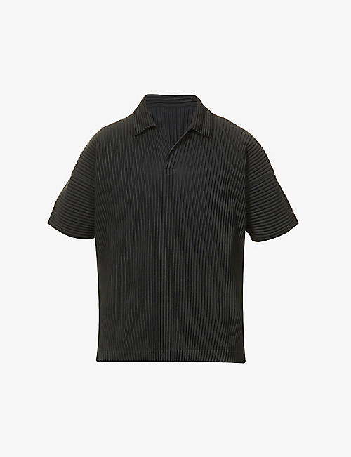 HOMME PLISSE ISSEY MIYAKE: Pleated short-sleeved woven T-shirt