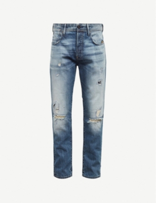 relaxed fit tapered jeans