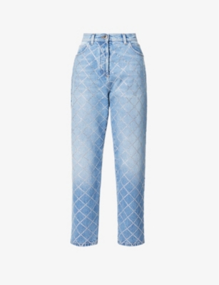 balmain embellished jeans