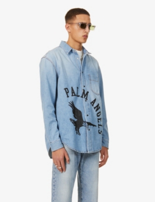 palm angels denim shirt