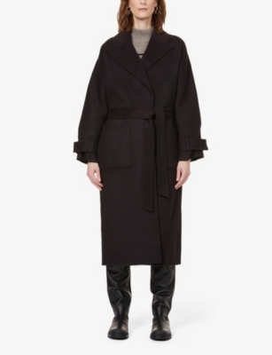 BA&SH: Bonny belted wool-blend coat