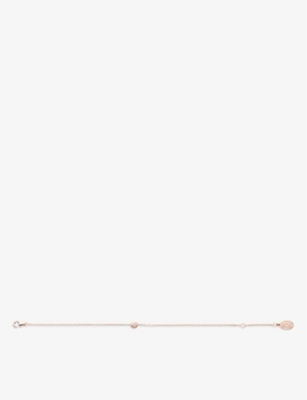 Shop Cartier Womens Gold D'amour Small 18ct Rose-gold And 0.09ct Diamond Bracelet In Rose Gold
