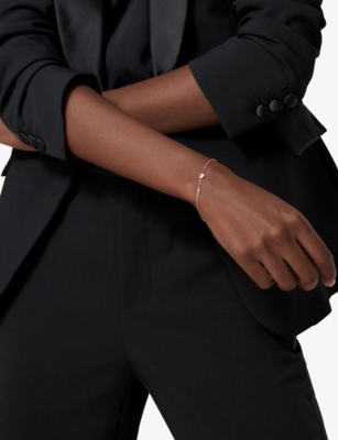 CARTIER: Cartier d'Amour small 18ct rose-gold and 0.09ct diamond bracelet