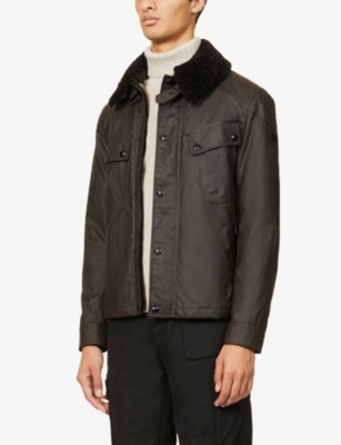 Belstaff fur 2025 collar jacket