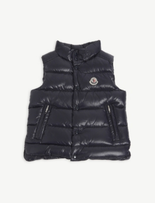 MONCLER - Padded logo-embroidered shell 