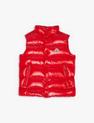 Moncler Padded Logo-embroidered Shell-down Gilet 4-14 Years